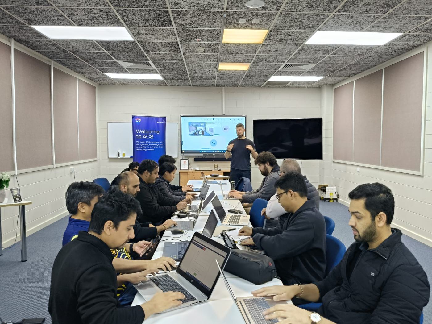 A working session rather than a slide deck